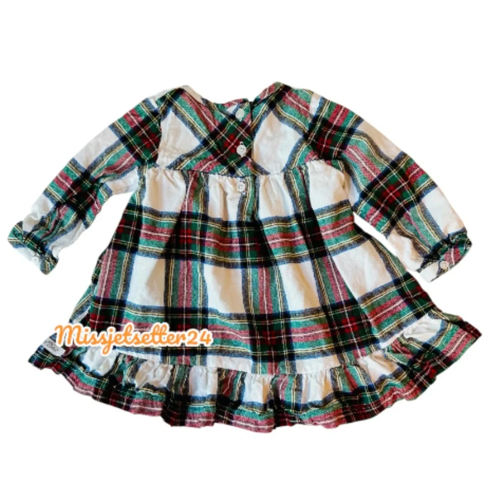 NWOT Ruffle Butts Good Tidings Plaid Holiday Dress 12/18 months